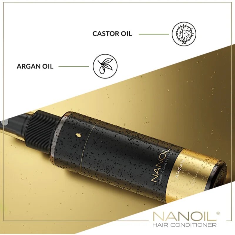 Nanoil Argan bezoplachový vyživujíci kondicionér s arganovým olejem 125 ml