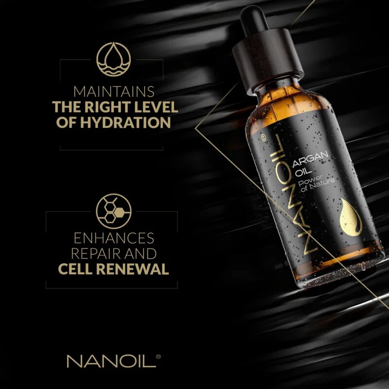 Nanoil Argan Oil arganový olej na obličej tělo a vlasy 50 ml