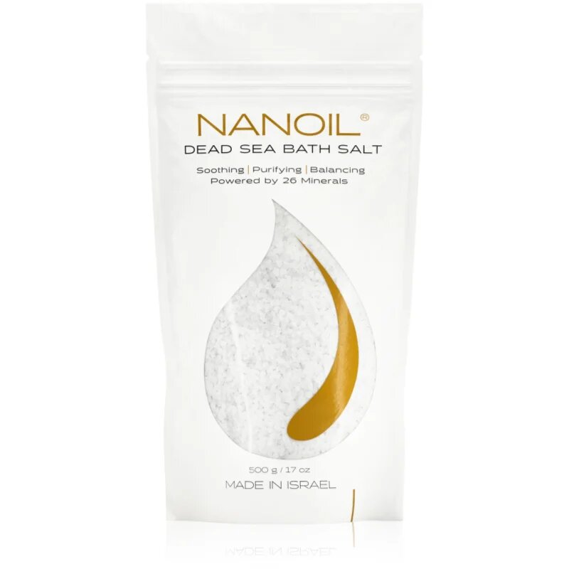 Nanoil Dead sea Bath salt sůl do koupele s minerály z Mrtvého moře 500 g