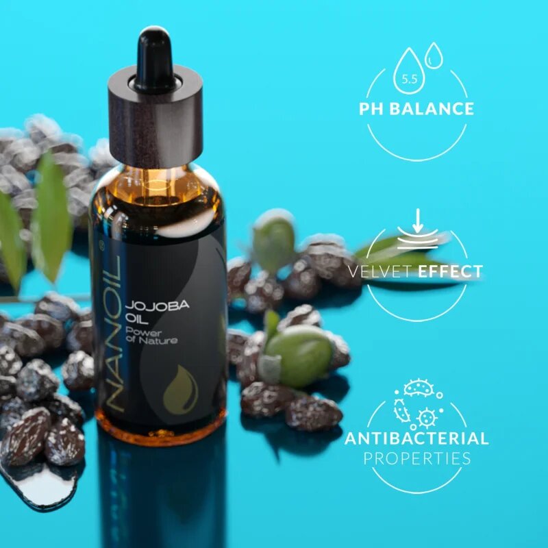 Nanoil Jojoba Oil jojobový olej na obličej tělo a vlasy 50 ml