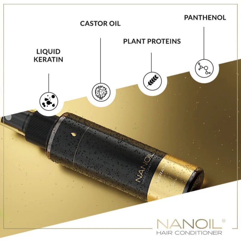 Nanoil Keratin regenerační bezoplachový kondicionér s keratinem 125 ml
