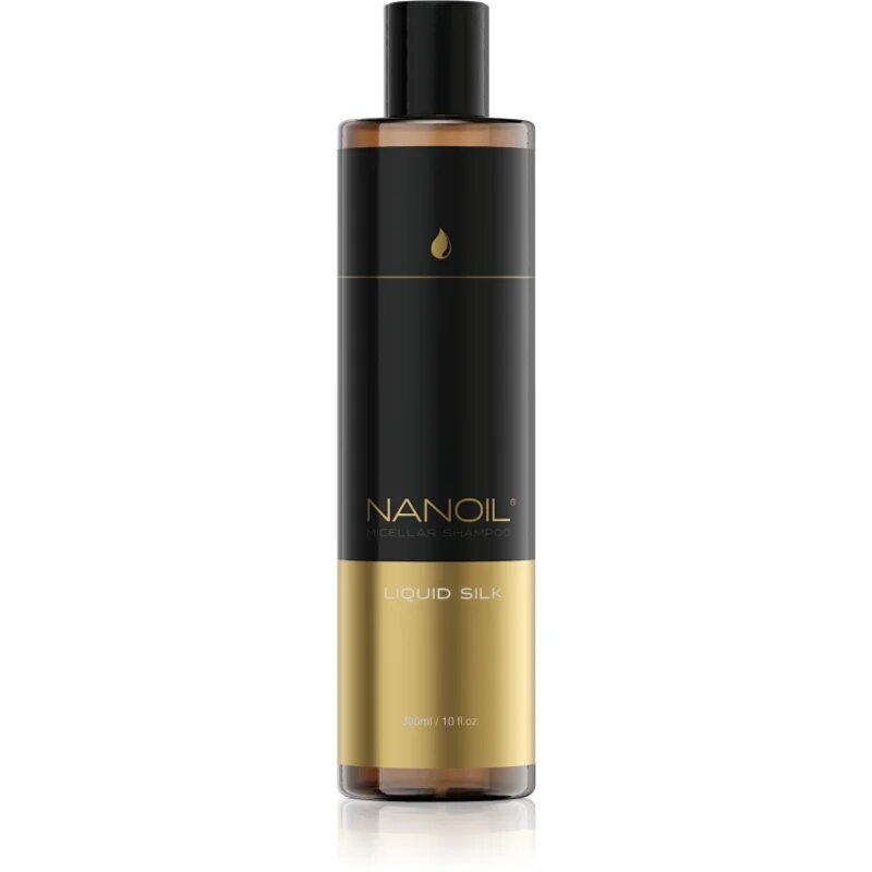 Nanoil Liquid Silk micelární šampon pro lesk a hebkost vlasů 300 ml