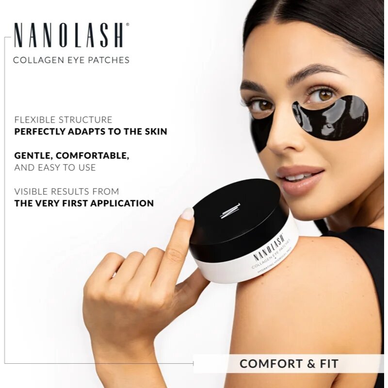 Nanolash Collagen oční gelové polštářky proti stárnutí 60 ks