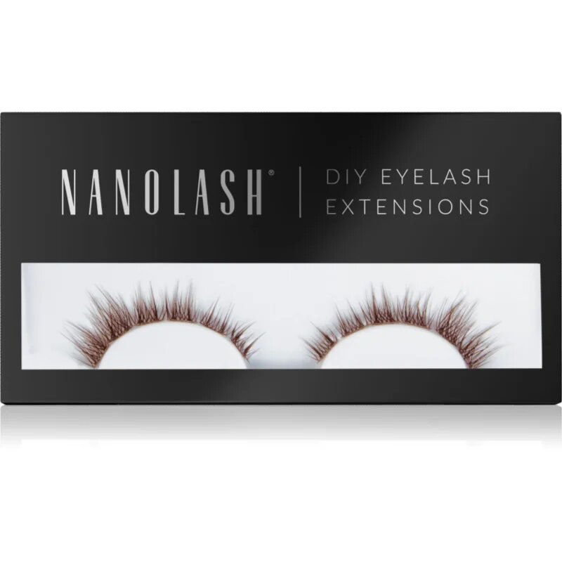 Nanolash DIY Eyelash Extensions sada na domácí prodloužení řas Divine BROWN 36 ks
