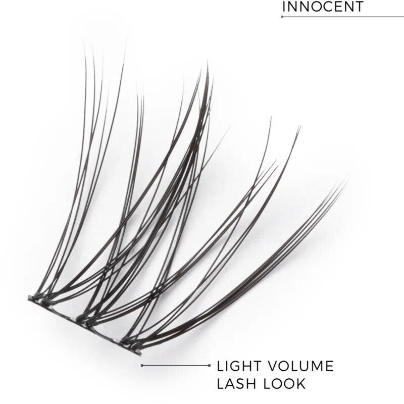 Nanolash DIY Eyelash Extensions trsové nalepovací řasy bez uzlíku Innocent 36 ks