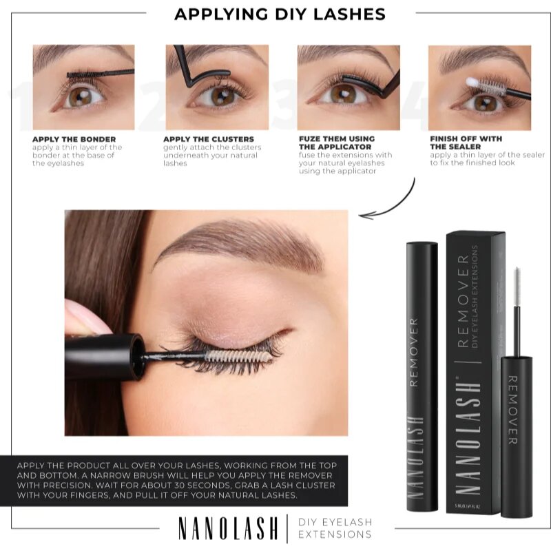 Nanolash DIY Remover odstraňovač umělých řas 5 ml
