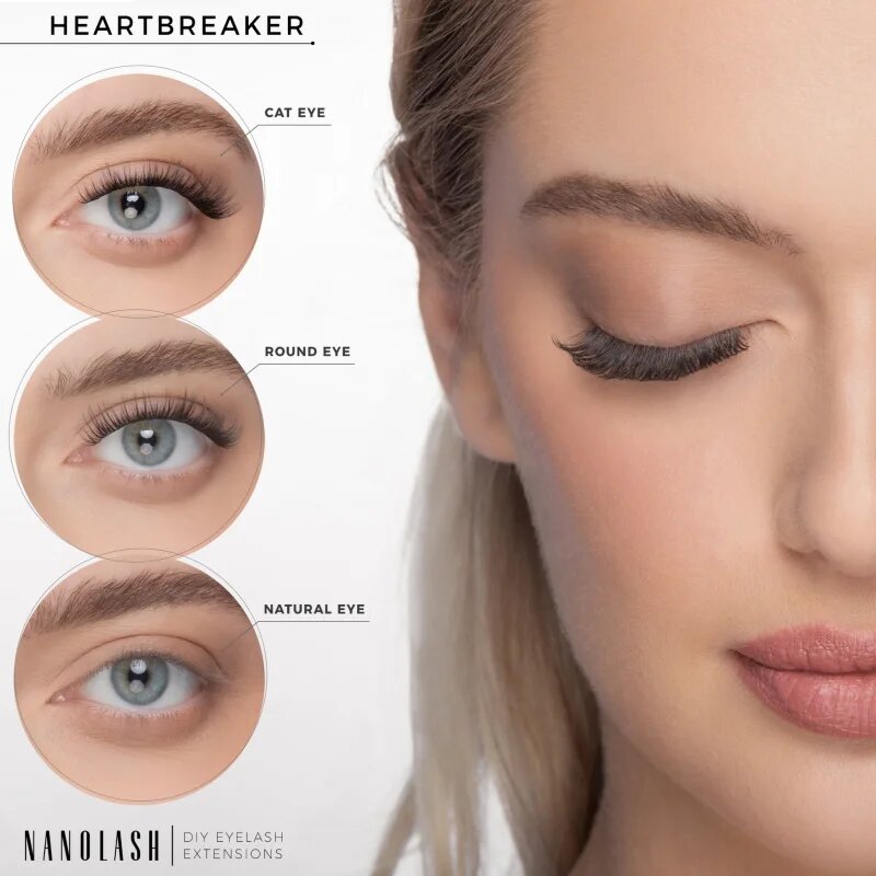 Nanolash DIY Starter Kit sada na domácí prodloužení řas Heartbreaker
