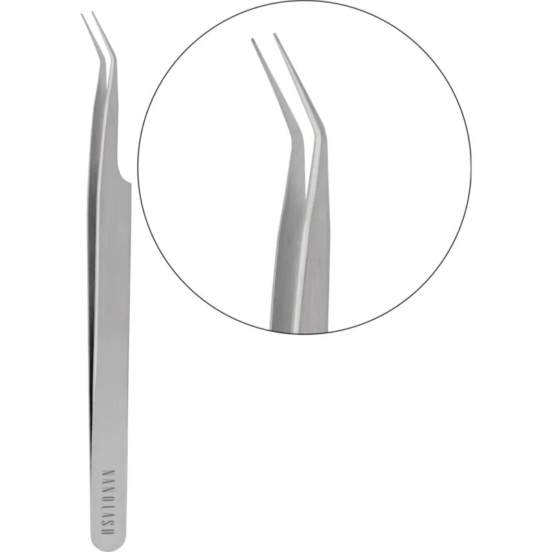 Nanolash Eyelash Tweezers Curved pomůcka pro aplikaci umělých řas 1 ks