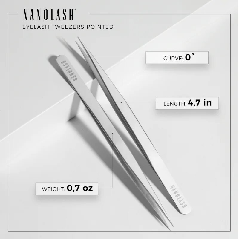 Nanolash Eyelash Tweezers Pointed pinzeta na řasy 1 ks