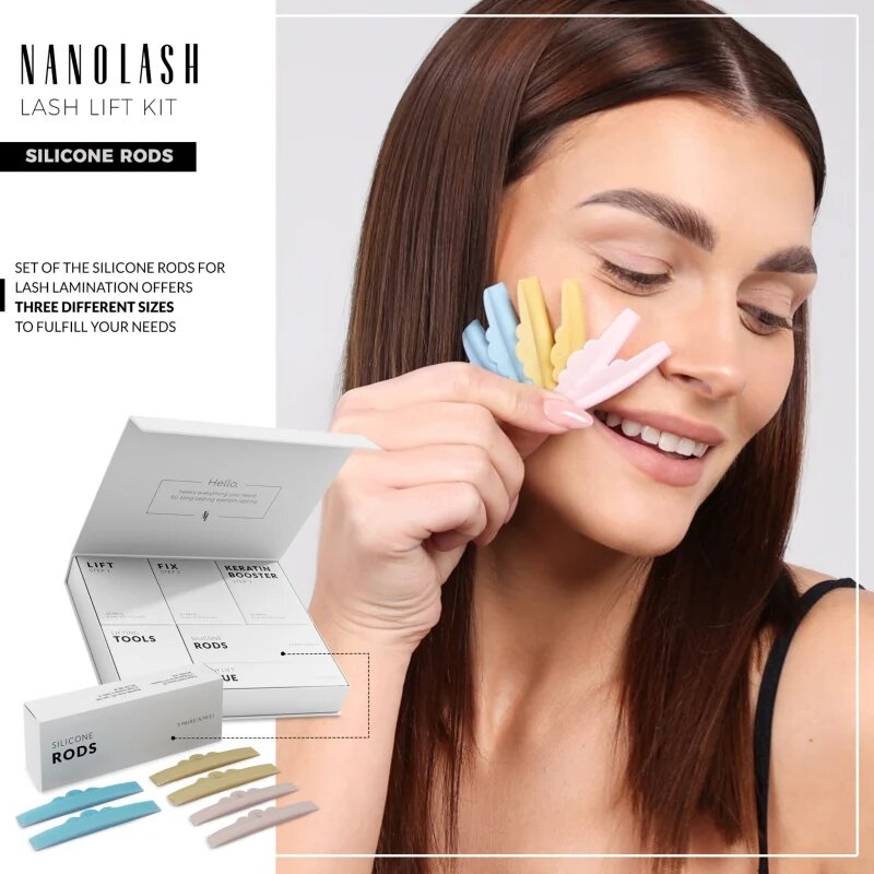 Nanolash Silicone Rods polštářek na řasy 3x2 pár