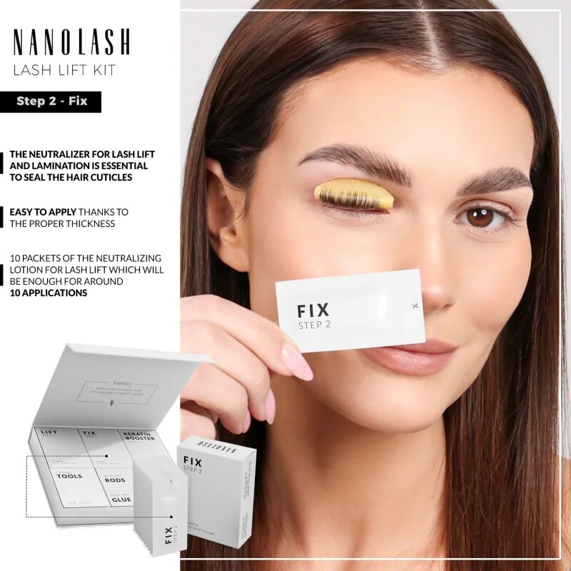 Nanolash Step 2 - Fix fixační gel na lifting a laminaci řas 10x0.5 ml