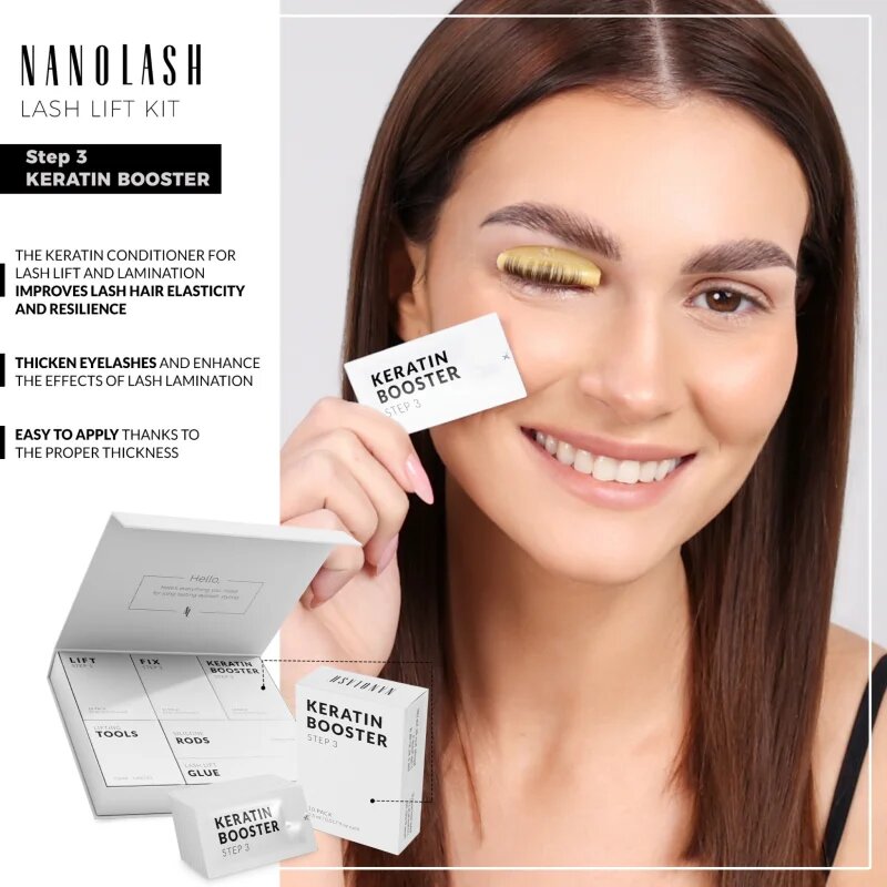 Nanolash Step 3 - Keratin booster kondicionér s keratinem na lifting a laminaci řas 10x0.5 ml