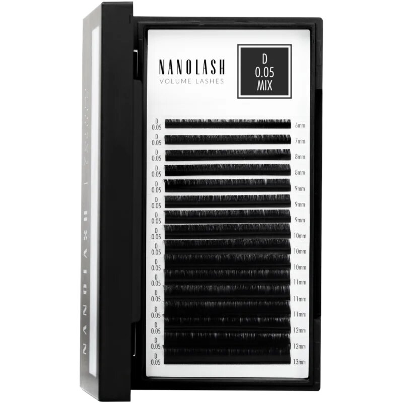Nanolash Volume Lashes umělé řasy 0.05 D 6-13mm 1 ks
