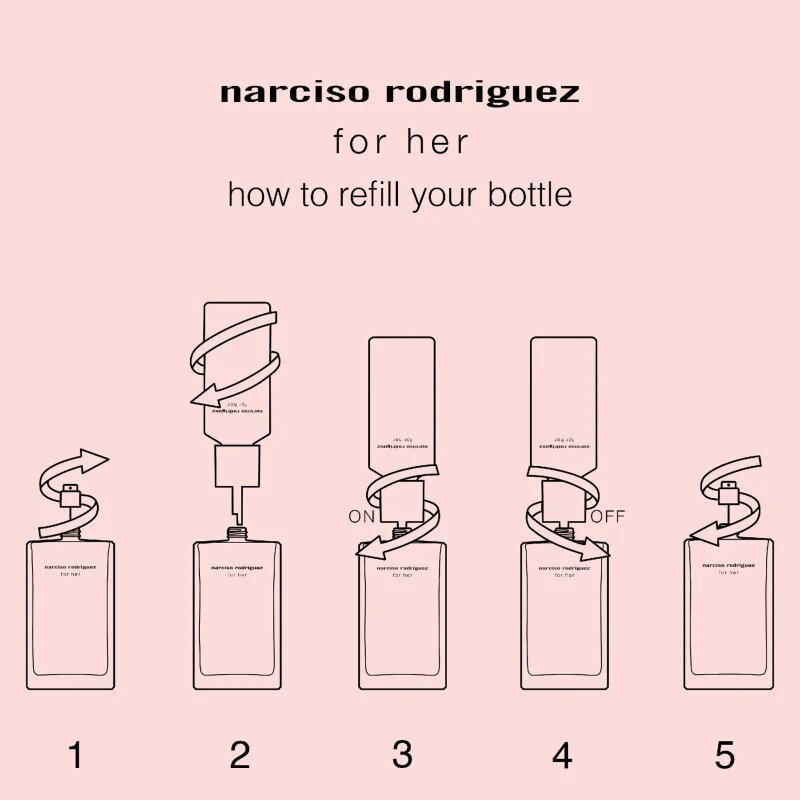 narciso rodriguez for her toaletní voda – náhradní náplň pro ženy 150 ml