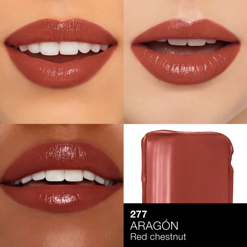 NARS Afterglow Sensual Shine Lipstick hydratační lesklá rtěnka odstín ARAGON 1.5 g