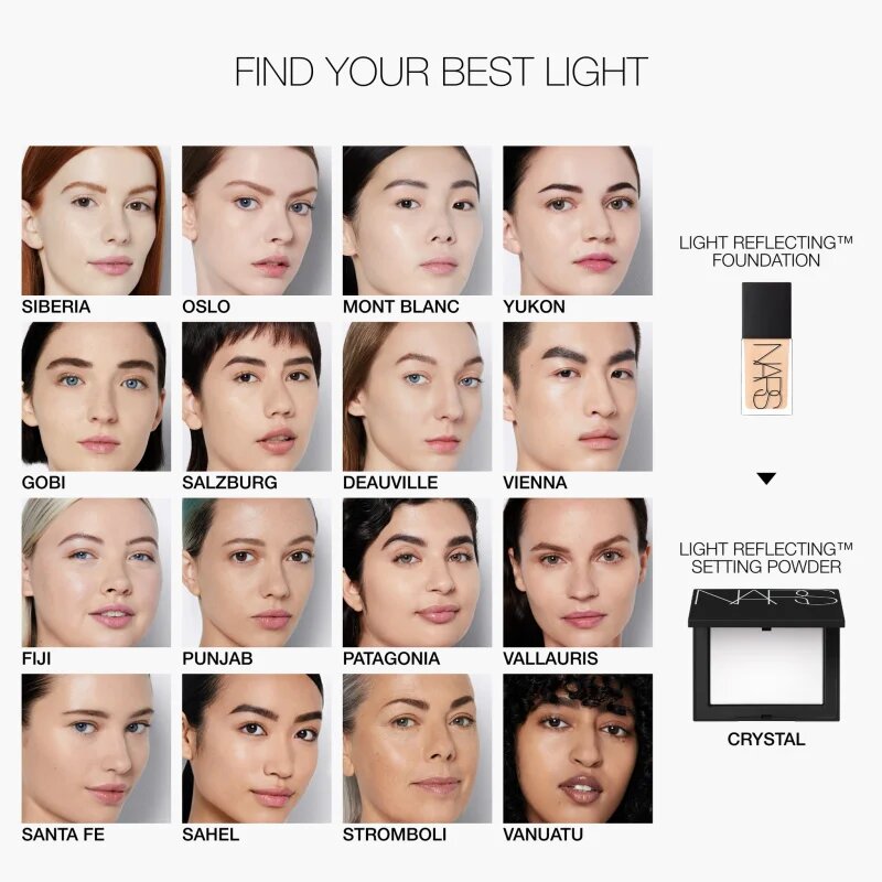 NARS Light Reflecting™ SETTING POWDER - PRESSED fixační pudr odstín CRYSTAL 10 g