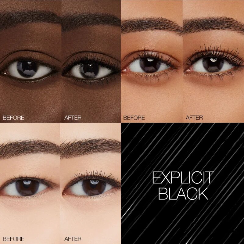 NARS Mini Climax Mascara objemová řasenka mini odstín EXPLICT BLACK 2.5 g