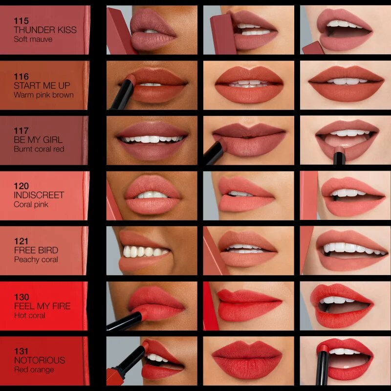 NARS Powermatte Lipstick dlouhotrvající rtěnka s matným efektem odstín BE MY GIRL 15 g