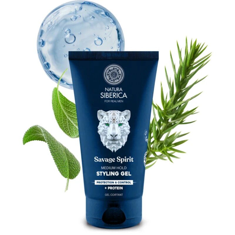 Natura Siberica Arctic Wild Savage Spirit stylingový gel na vlasy pro muže 150 ml