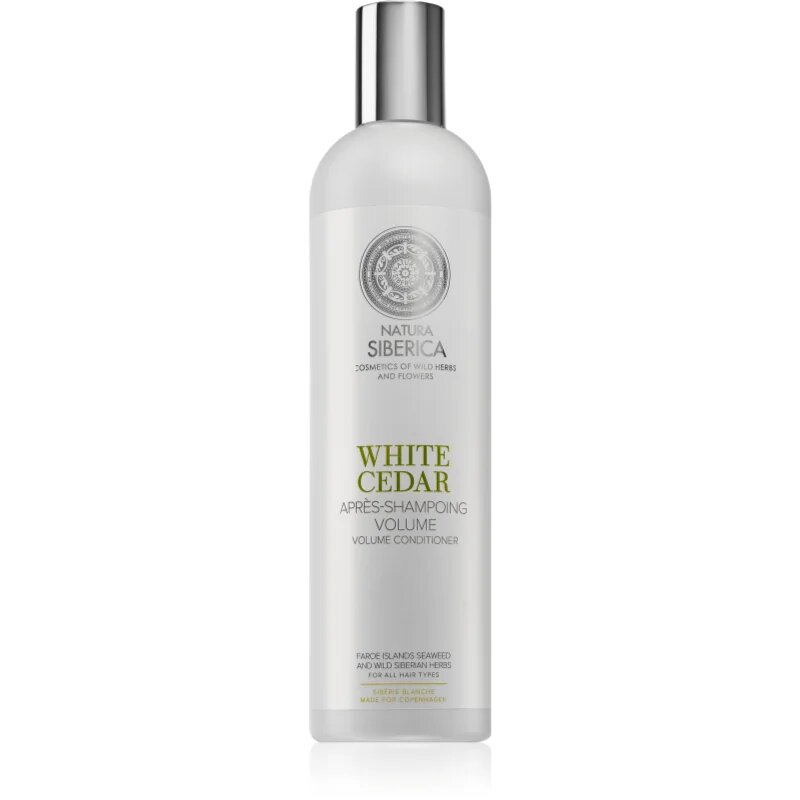 Natura Siberica Copenhagen White Cedar objemový kondicionér pro všechny typy vlasů 400 ml
