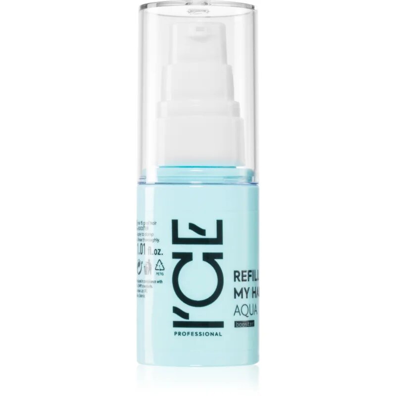 Natura Siberica ICE Professional Refill My Hair koncentrovaná péče pro intenzivní hydrataci Aqua Booster 30 ml