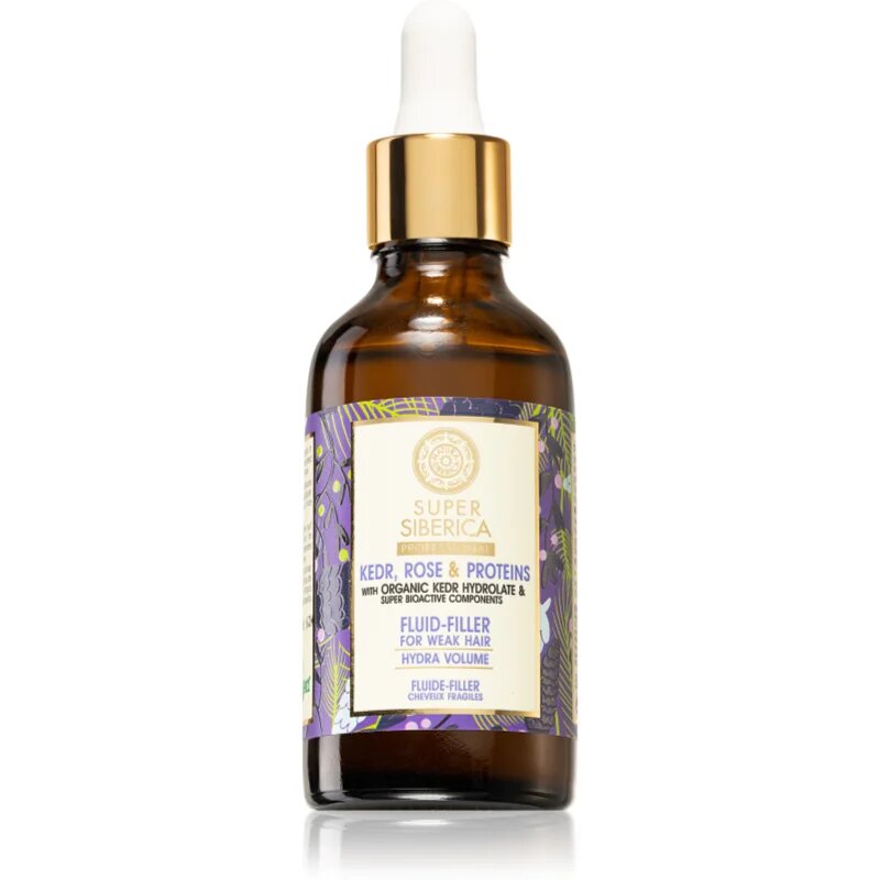 Natura Siberica Kedr Rose & Protein vyživující sérum pro oslabené vlasy 50 ml
