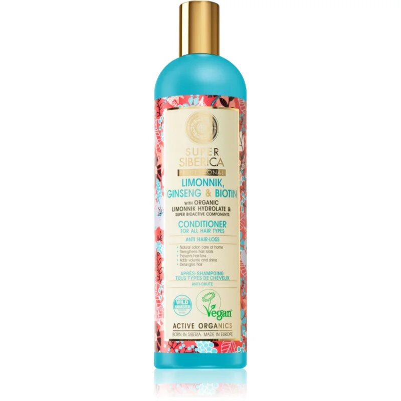 Natura Siberica Limonnik Ginseng & Biotin posilující balzám proti padání vlasů 400 ml