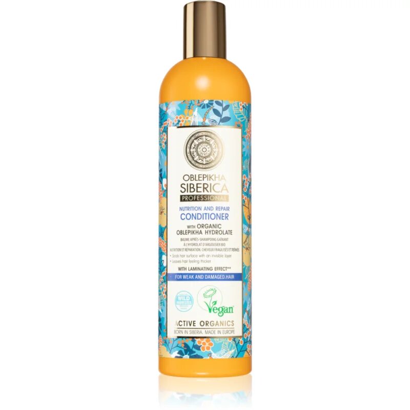 Natura Siberica Oblepikha (Sea-Buckthorn) kondicionér pro slabé a poškozené vlasy 400 ml