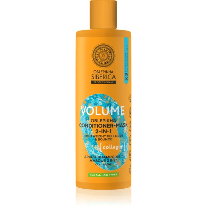 Natura Siberica Oblepikha Siberica Volume kondicionér a maska 2 v 1 pro objem vlasů 400 ml