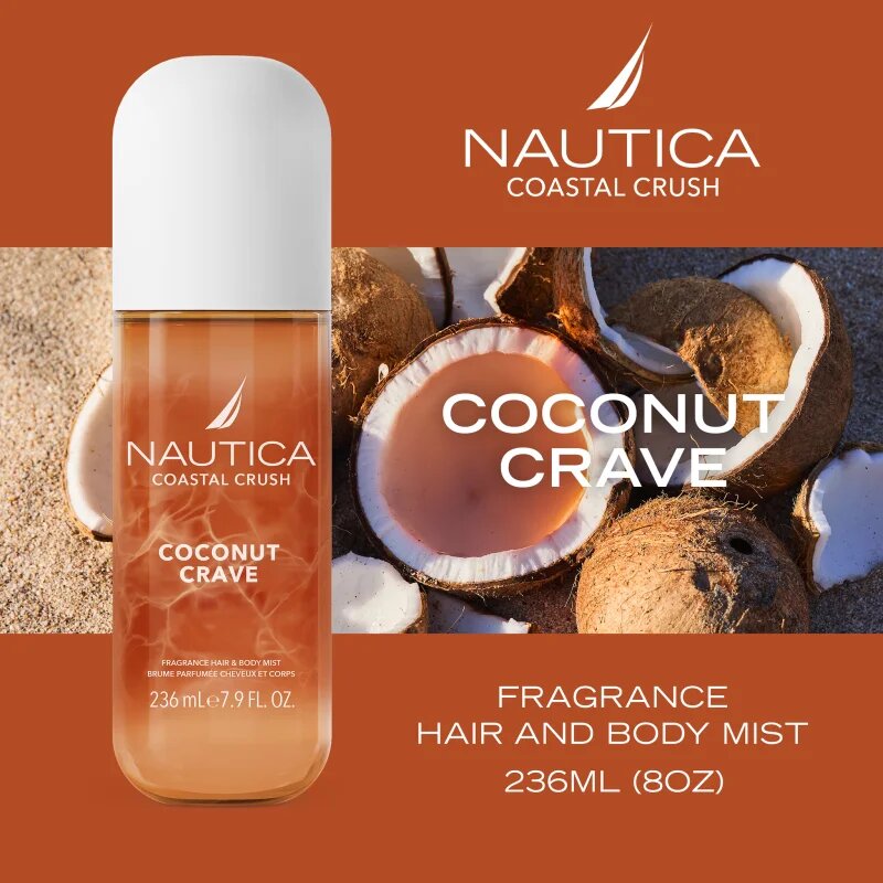 Nautica Coastal Crush Coconut Crave tělový sprej pro ženy 236 ml