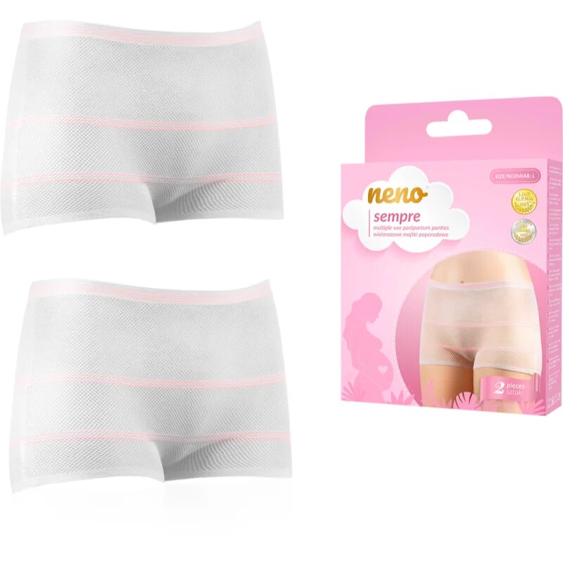 NENO Sempre poporodní kalhotky velikost L 2 ks