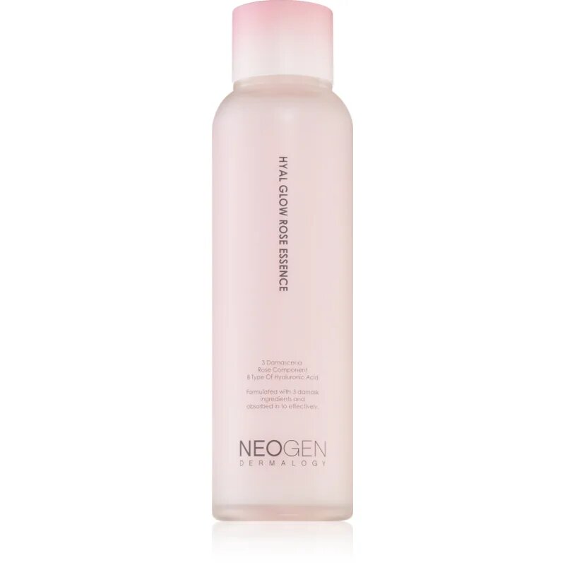 Neogen Dermalogy Hyal Glow Rose Essence hydratační esence s růžovou vodou 160 ml