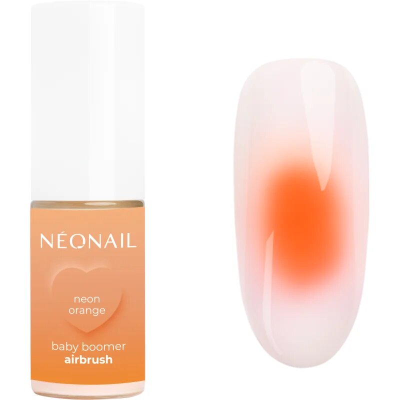 NEONAIL Baby Boomer Airbrush barevný pudr na nehty odstín Neon Orange 5 g