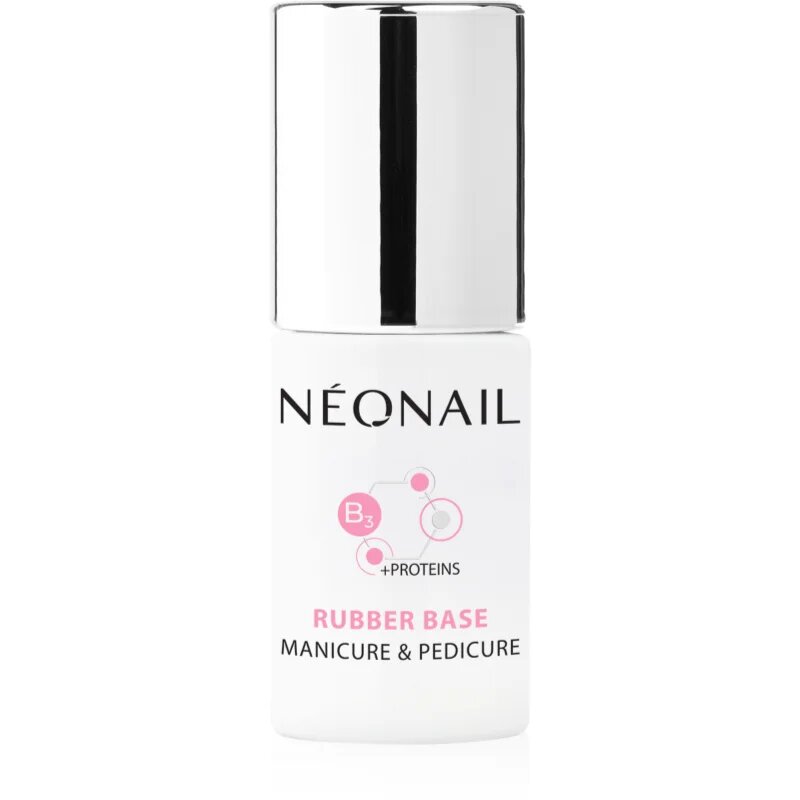 NEONAIL Manicure & Pedicure Rubber Base podkladový lak pro gelové nehty s proteinem 72 ml