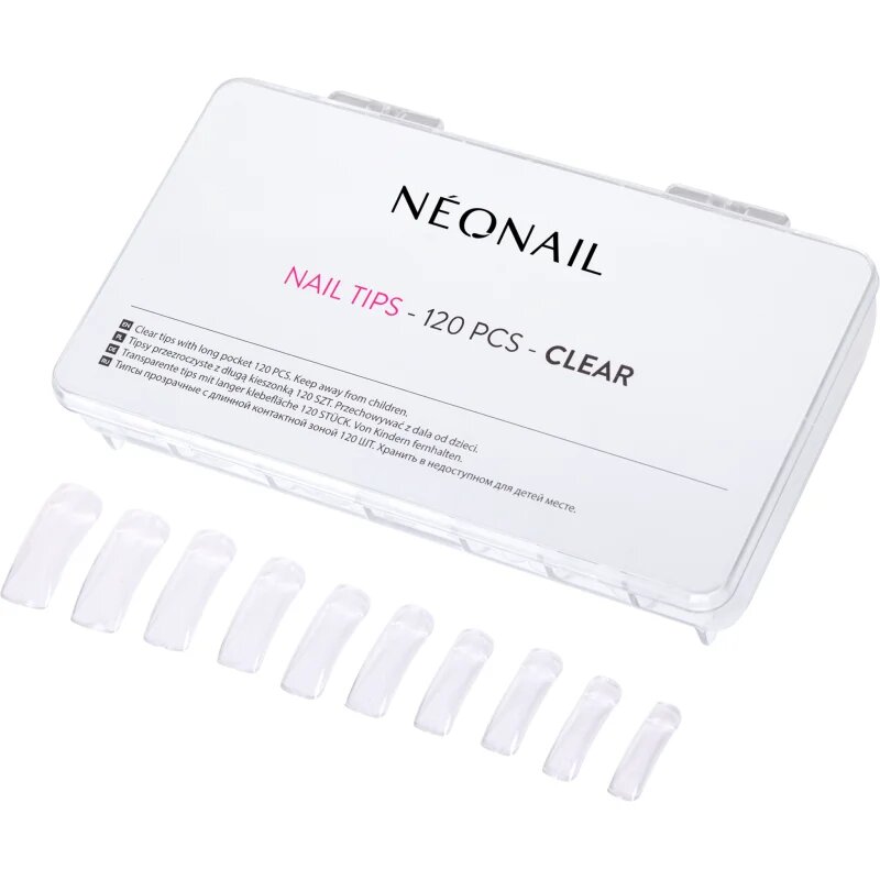 NEONAIL Nail Tips umělé nehty typ Clear 120 ks