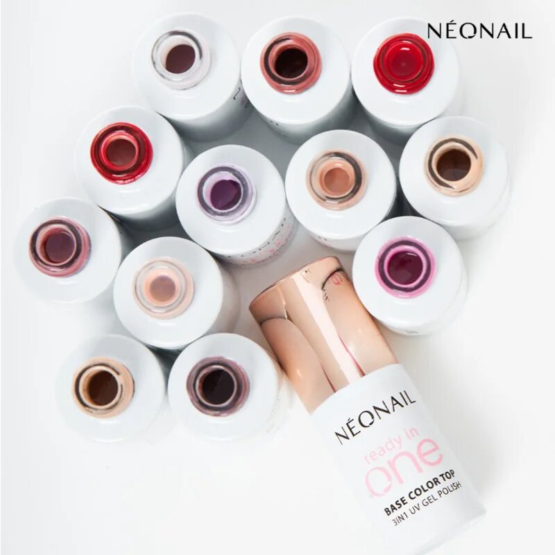 NEONAIL Ready In One 3in1 UV Gel Polish gelový lak na nehty s diamantovým práškem odstín 02 One Coconut Milk 7.2 ml