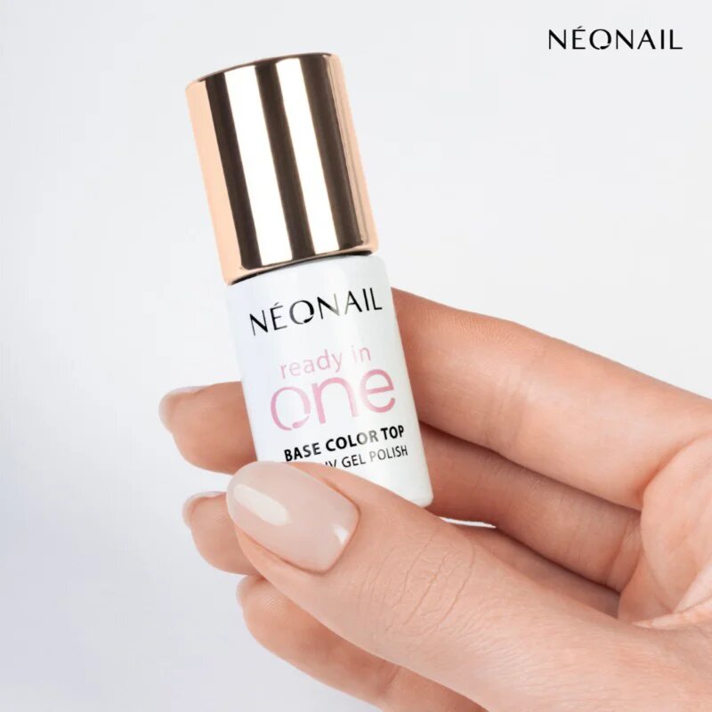 NEONAIL Ready In One 3in1 UV Gel Polish gelový lak na nehty s diamantovým práškem odstín 04 One Soft Beige 7.2 ml