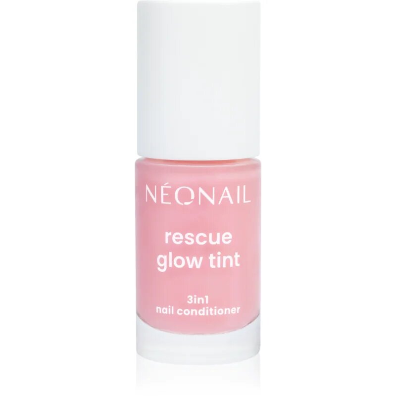 NEONAIL Rescue Glow Tint 3in1 Nail Conditioner pečující lak na nehty odstín Glitter Rose 7.2 ml