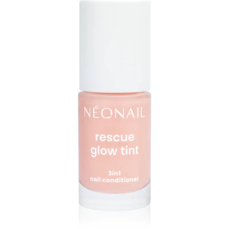 NEONAIL Rescue Glow Tint 3in1 Nail Conditioner pečující lak na nehty odstín Peachy Peach 7.2 ml