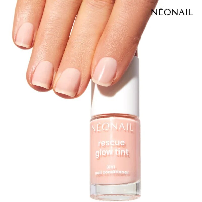 NEONAIL Rescue Glow Tint 3in1 Nail Conditioner pečující lak na nehty odstín Peachy Peach 7.2 ml
