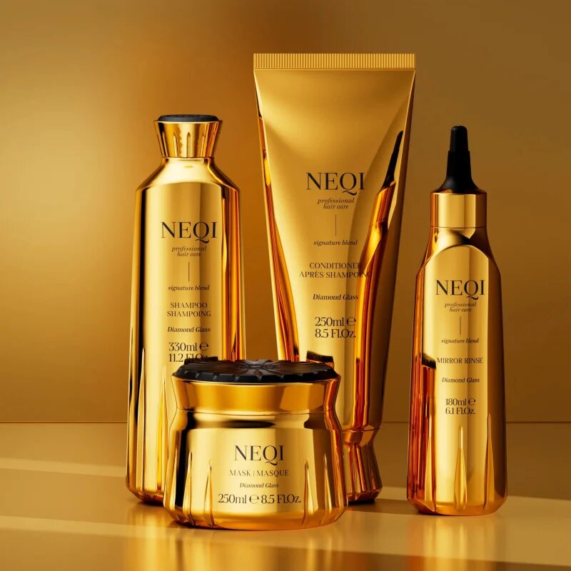 NEQI Diamond Glass Mask maska pro lesk a hebkost vlasů 250 ml