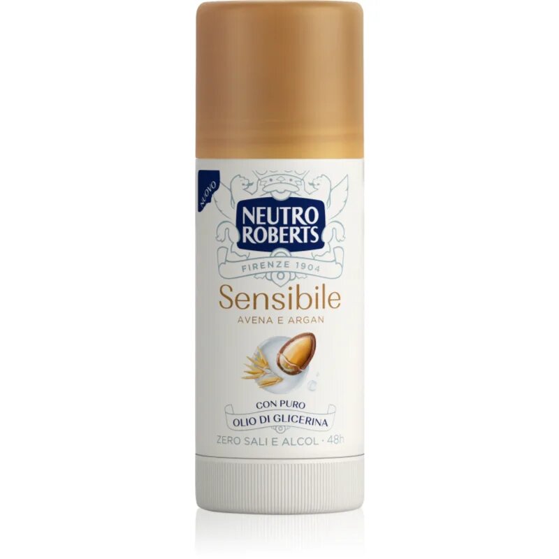 Neutro Roberts Avena e Argan tuhý deodorant bez obsahu hliníkových solí pro citlivou pokožku 40 ml