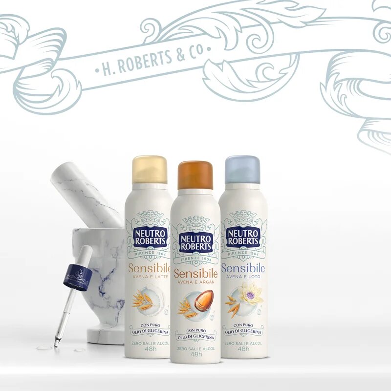 Neutro Roberts Avena e Loto deodorant ve spreji s 48hodinovým účinkem 150 ml