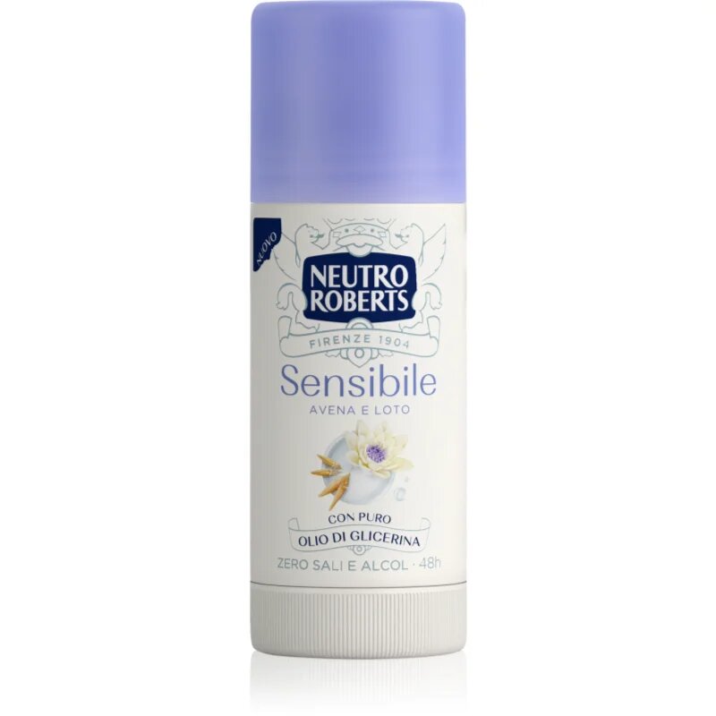 Neutro Roberts Avena e Loto tuhý deodorant bez obsahu hliníkových solí pro citlivou pokožku 40 ml