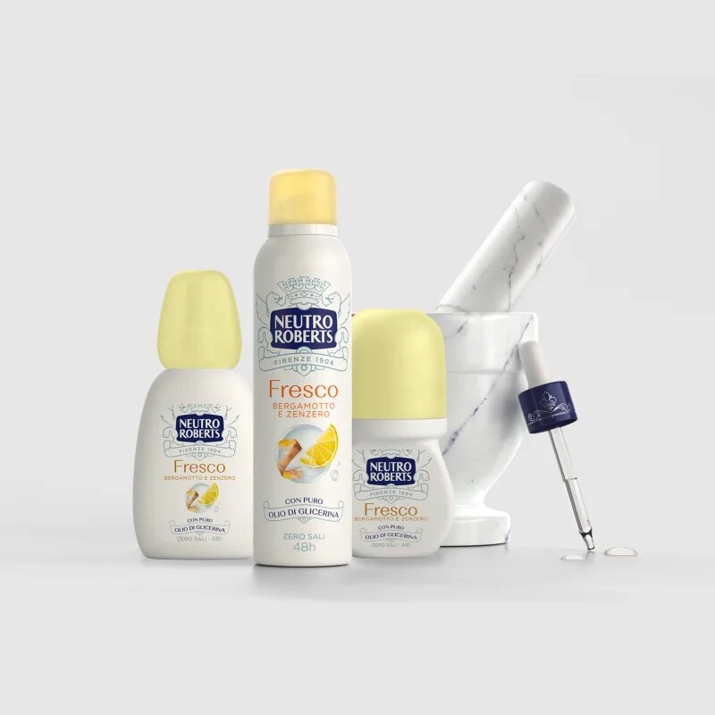 Neutro Roberts Bergamotto e Zenzero deodorant s rozprašovačem s 48hodinovým účinkem 75 ml