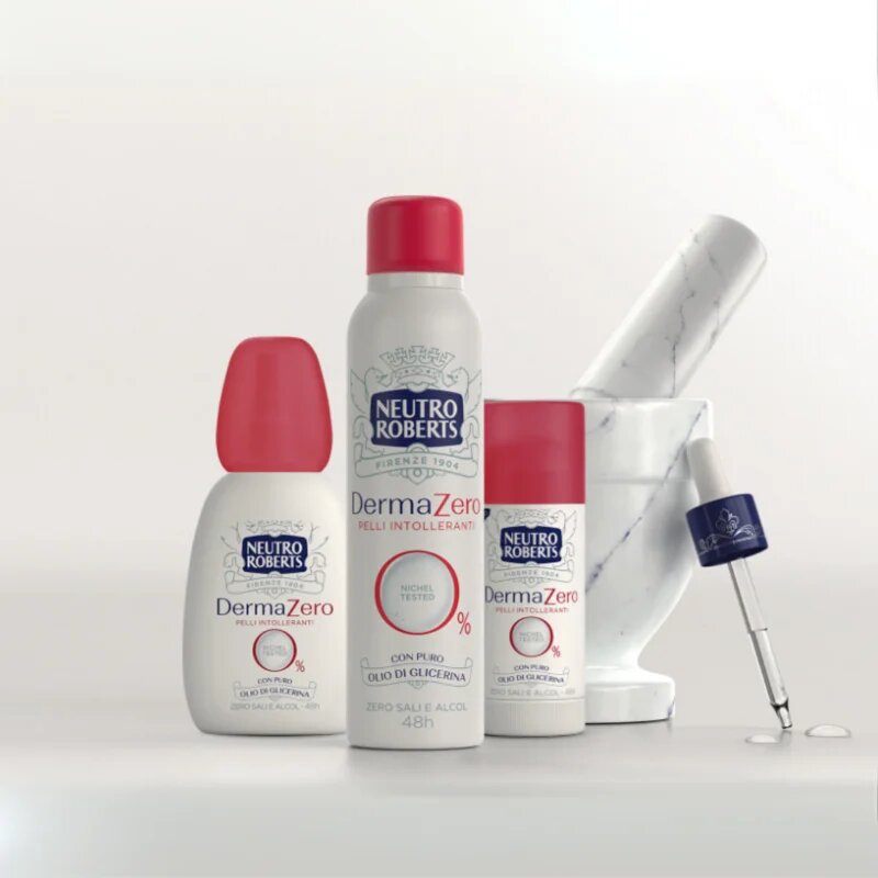 Neutro Roberts DermaZero deodorant s rozprašovačem s 48hodinovým účinkem 75 ml
