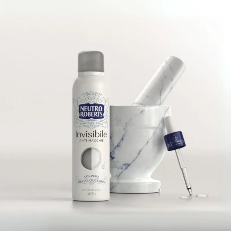 Neutro Roberts Invisible Anti Macchie osvěžující deodorant ve spreji s 48hodinovým účinkem 150 ml