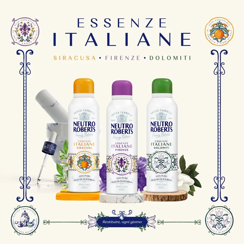 Neutro Roberts Italiane Firenze deodorant ve spreji s 48hodinovým účinkem 200 ml