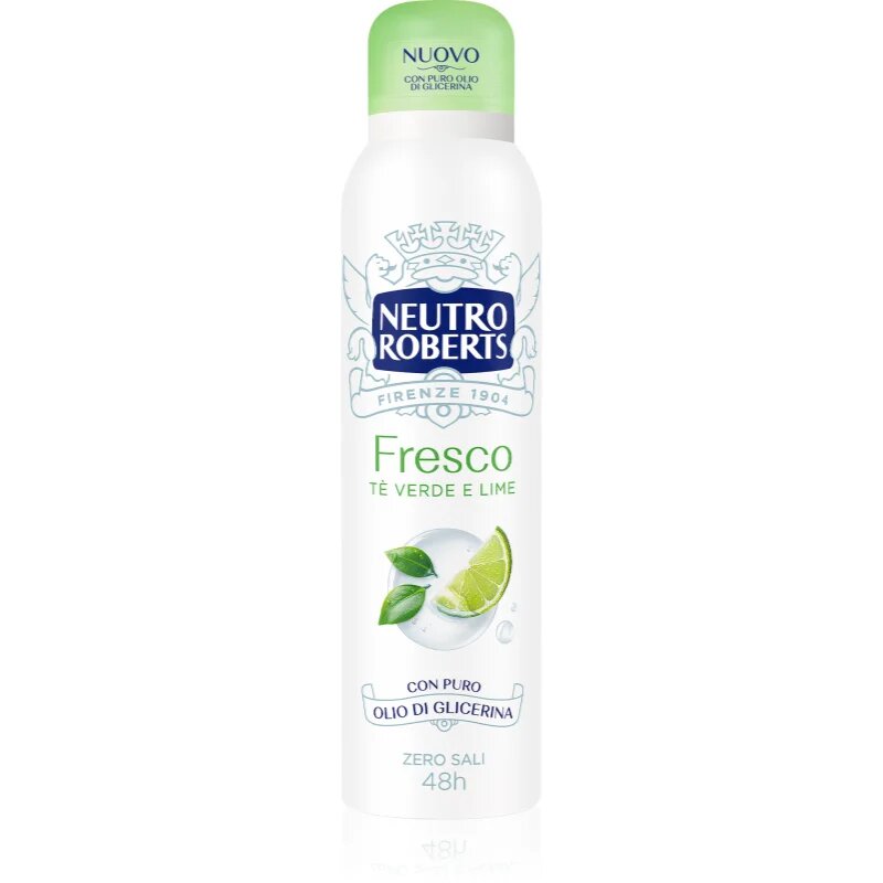 Neutro Roberts Tè Verde e Lime deodorant ve spreji s 48hodinovým účinkem 150 ml