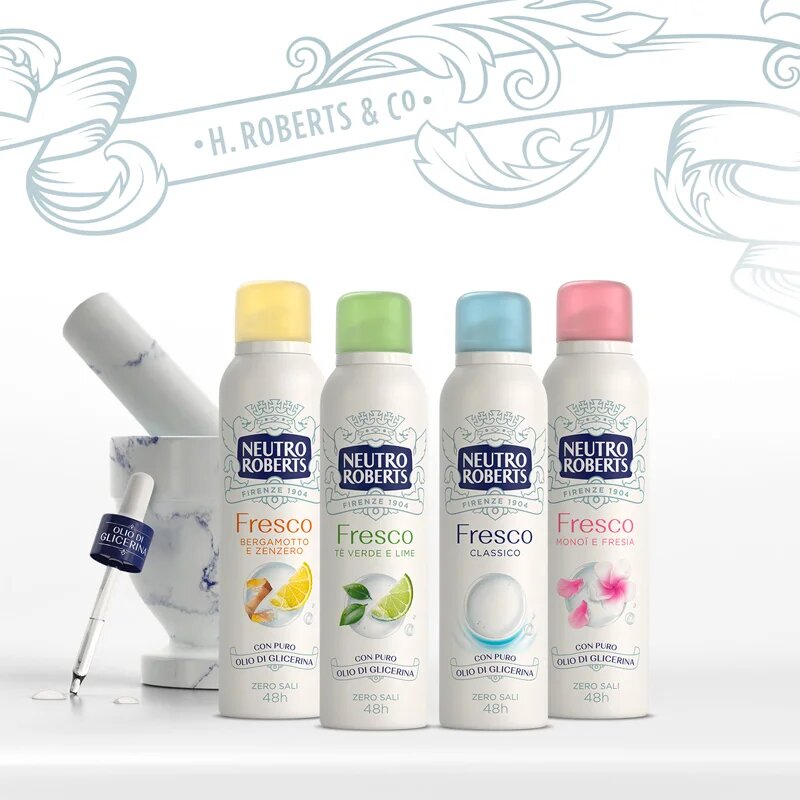 Neutro Roberts Tè Verde e Lime deodorant ve spreji s 48hodinovým účinkem 150 ml